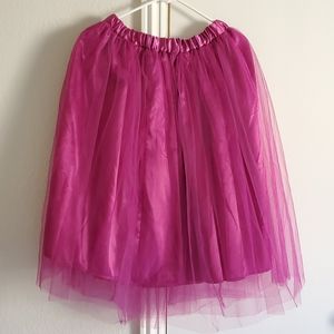 Tulle skirt.